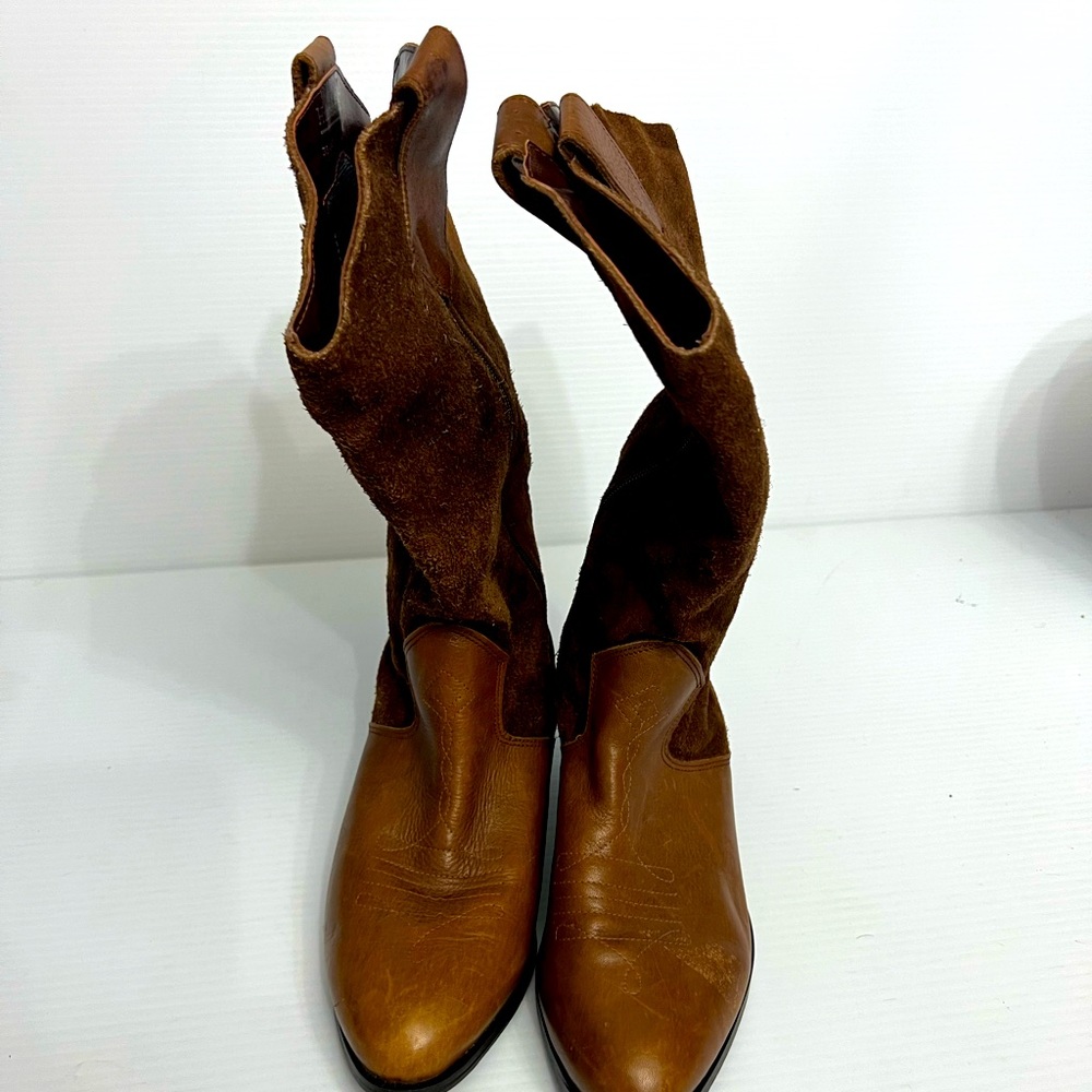 Hunters Run 35-3143-1 brown boots women size 10WW